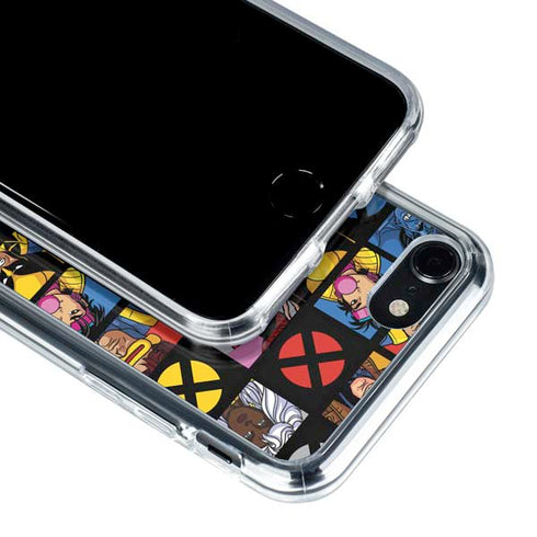 Marvel X-Men Pattern iPhone SE (2nd & 3rd Gen) Clear Case