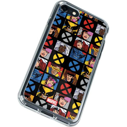 Marvel X-Men Pattern iPhone SE (2nd & 3rd Gen) Clear Case