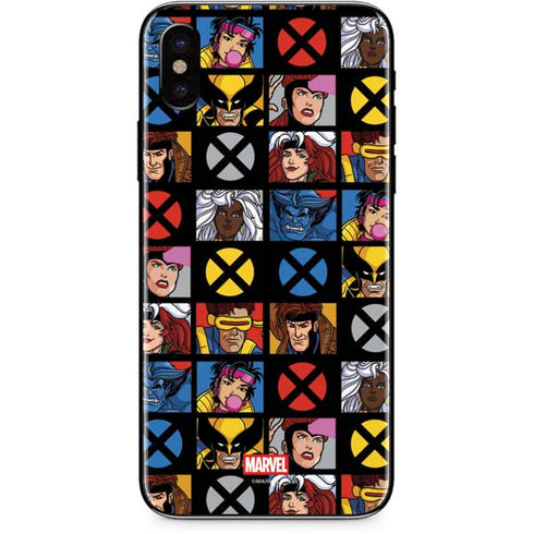 Marvel X-Men Pattern iPhone X Skin