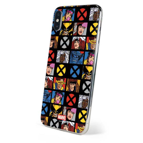 Marvel X-Men Pattern iPhone X Skin