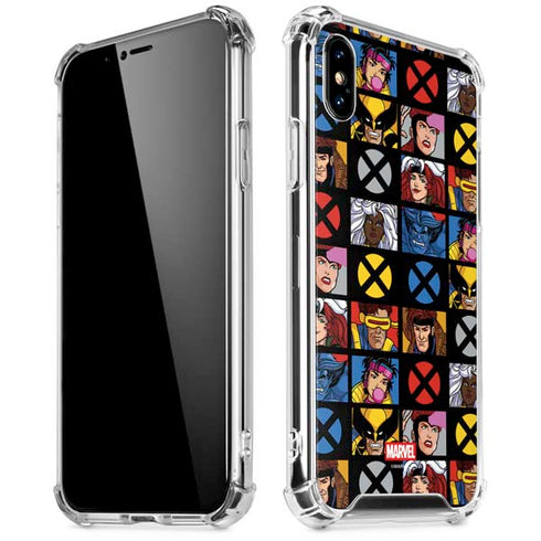 Marvel X-Men Pattern iPhone X/XS Clear Case