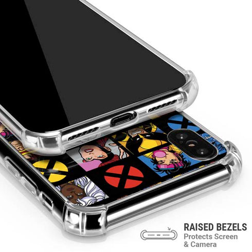 Marvel X-Men Pattern iPhone X/XS Clear Case