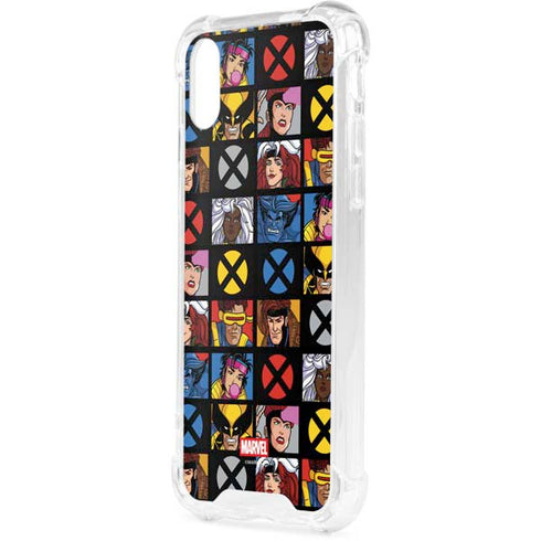 Marvel X-Men Pattern iPhone XS Clear Case