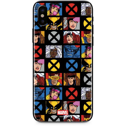 Marvel X-Men Pattern iPhone XS Skin