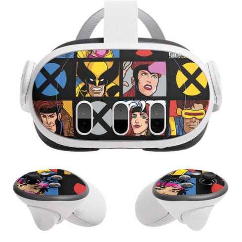 Marvel X-Men Pattern Meta Quest 3 Skin