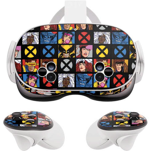 Marvel X-Men Pattern Meta Quest 3S Skin
