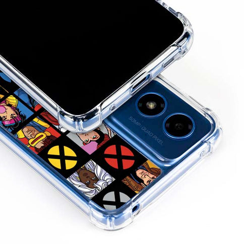 Marvel X-Men Pattern Moto G 5G (2024) Clear Case