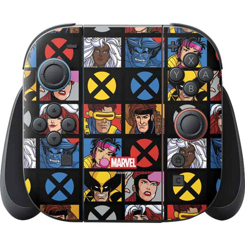 Marvel X-Men Pattern Nintendo Switch 2 (2025) Joy-Con Controller Skin