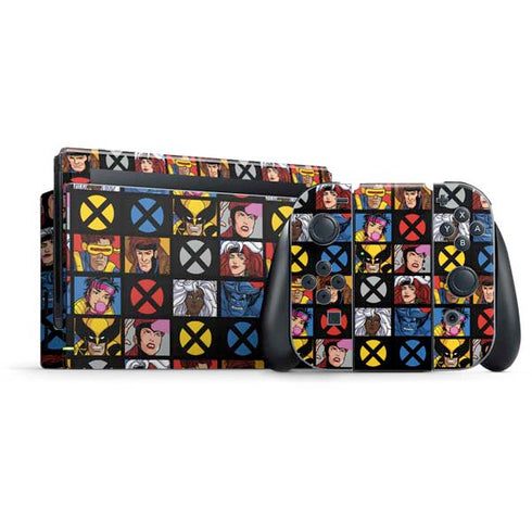 Marvel X-Men Pattern Nintendo Switch Bundle Skin