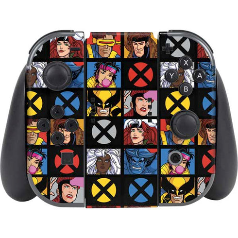 Marvel X-Men Pattern Nintendo Switch (2017-2021) Joy-Con Controller Skin