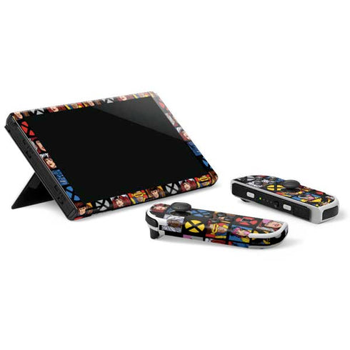 Marvel X-Men Pattern Nintendo Switch OLED (2021) Skin