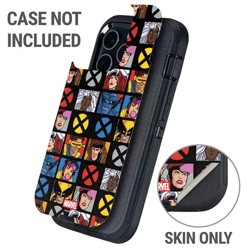Marvel X-Men Pattern Otterbox Defender iPhone Skin