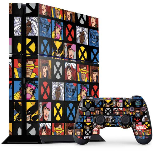 Marvel X-Men Pattern PS4 Console and Controller Bundle Skin