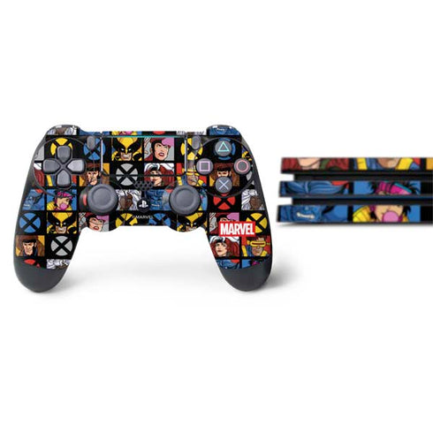 Marvel X-Men Pattern PS4 Pro Bundle Skin