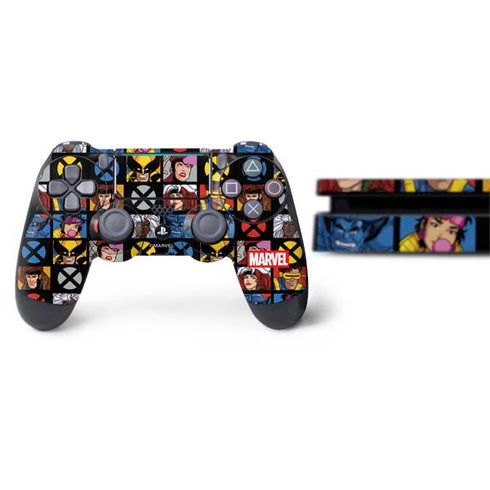 Marvel X-Men Pattern PS4 Slim Bundle Skin