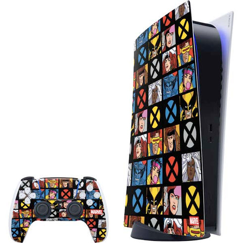 Marvel X-Men Pattern PlayStation PS5 Skins