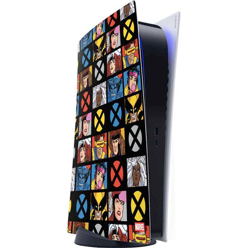 Marvel X-Men Pattern PS5 Digital Edition Console Skin