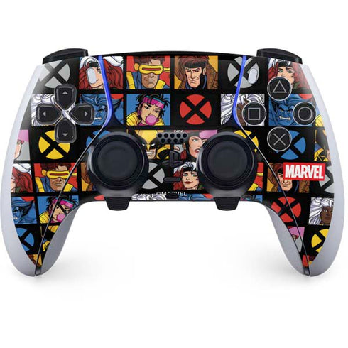 Marvel X-Men Pattern PS5 DualSense Edge Pro Controller Skin