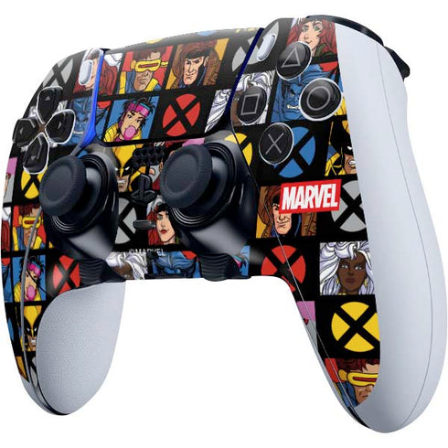Marvel X-Men Pattern PS5 DualSense Edge Pro Controller Skin
