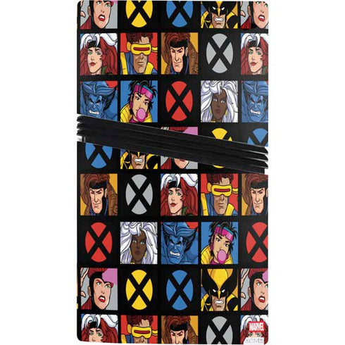 Marvel X-Men Pattern PS5 Pro Console Skin