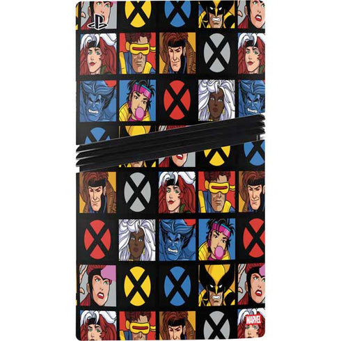 Marvel X-Men Pattern PS5 Pro Disk Bundle Skin