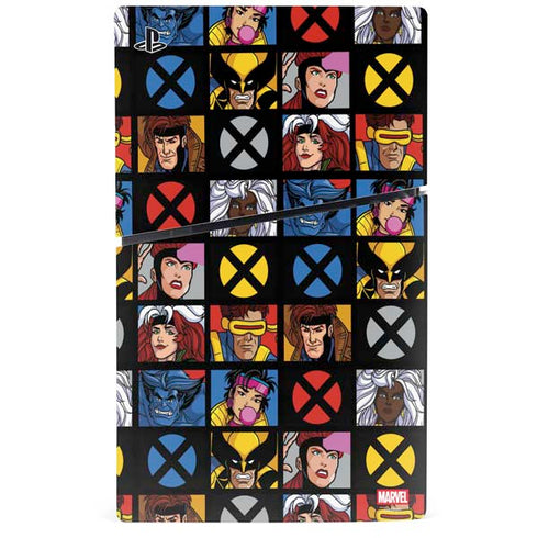 Marvel X-Men Pattern PS5 Slim Digital Edition Console Skin