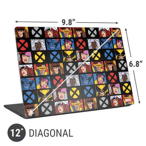 Marvel X-Men Pattern Universal Laptop 12in (9.8 x 6.8in) Skin