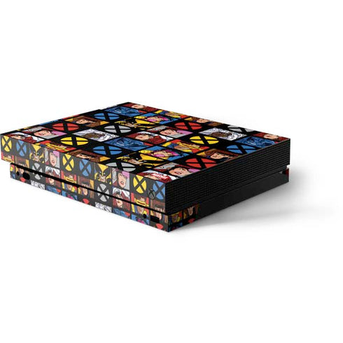 Marvel X-Men Pattern Xbox One X Console Skin