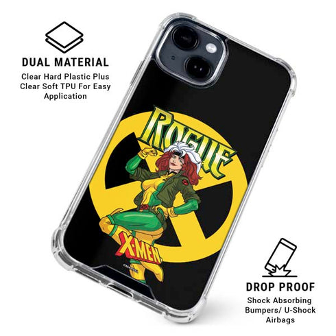 Marvel X-Men Rogue iPhone 14 Plus Clear Case