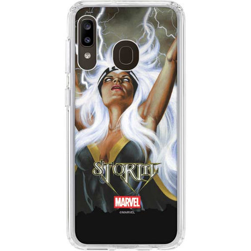 Marvel X-Men Storm by Joe Jusko Galaxy A20 Clear Case