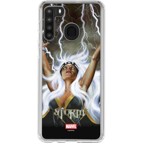 Marvel X-Men Storm by Joe Jusko Galaxy A21 Clear Case