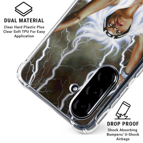 Marvel X-Men Storm by Joe Jusko Galaxy A36 5G Clear Case
