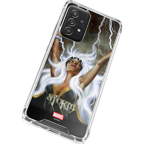 Marvel X-Men Storm by Joe Jusko Galaxy A72 5G Clear Case