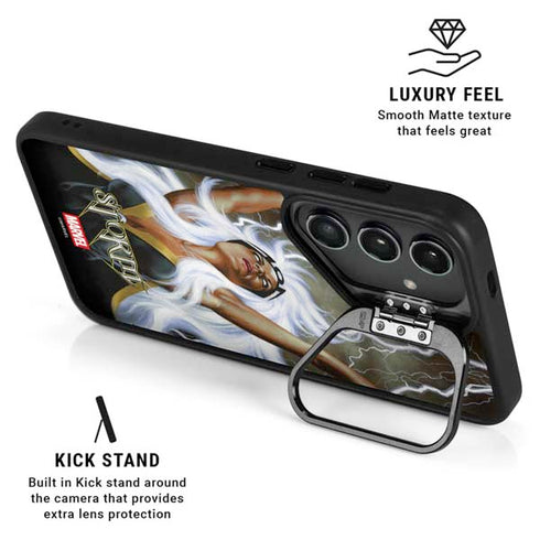 Marvel X-Men Storm by Joe Jusko Galaxy S24 Plus Kickstand Case