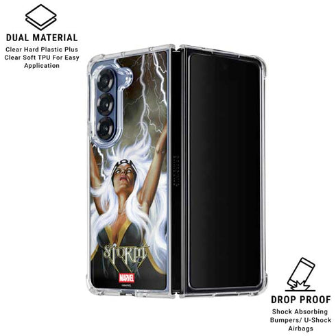 Marvel X-Men Storm by Joe Jusko Galaxy Z Fold6 Clear Case