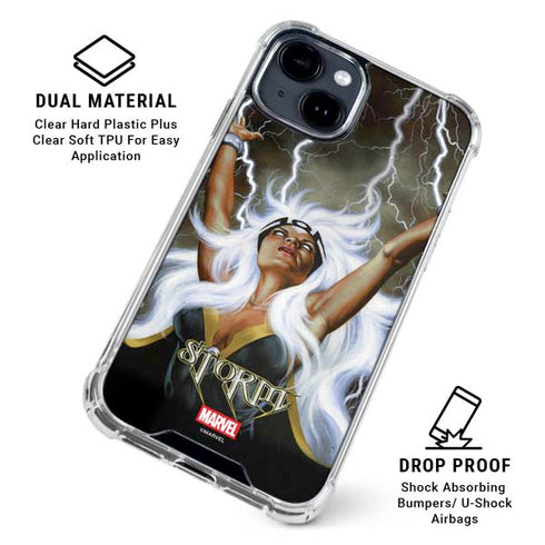 Marvel X-Men Storm by Joe Jusko iPhone 14 Plus Clear Case
