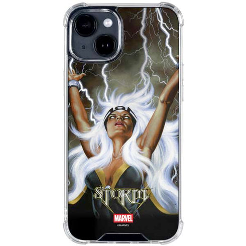 Marvel X-Men Storm by Joe Jusko iPhone 15 Clear Case