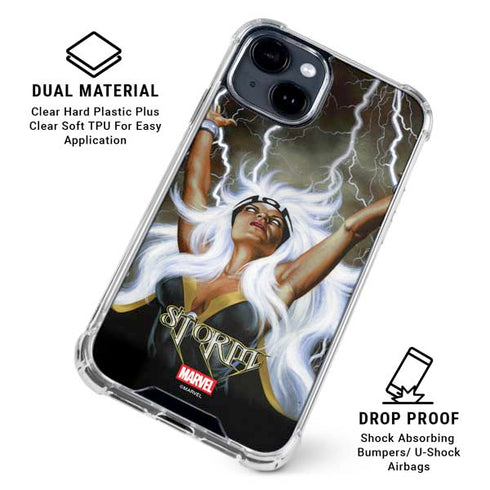 Marvel X-Men Storm by Joe Jusko iPhone 15 Plus Clear Case