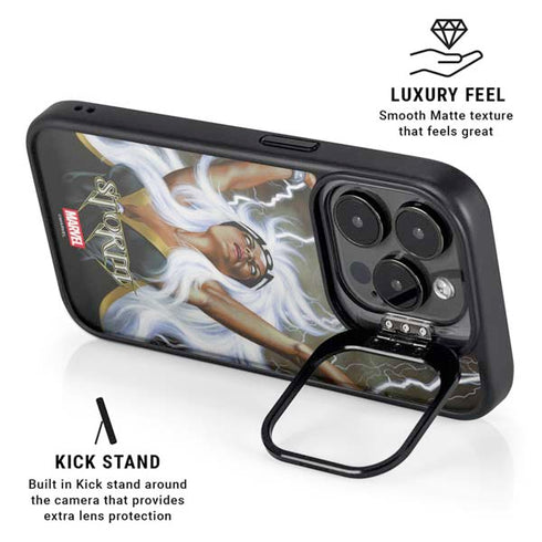 Marvel X-Men Storm by Joe Jusko iPhone 15 Pro Kickstand Case