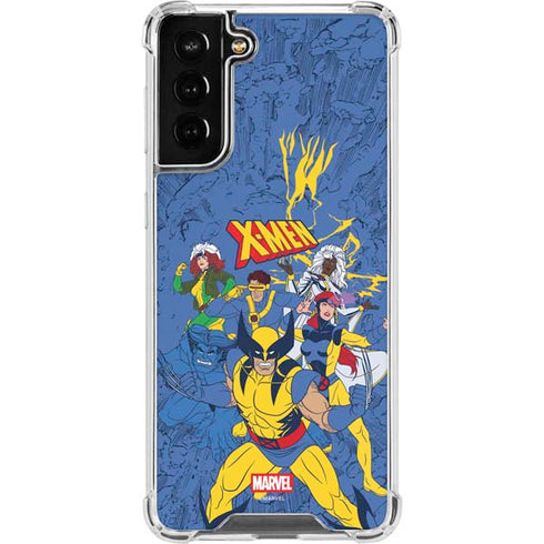 Marvel X-Men Team Galaxy S21 FE Clear Case