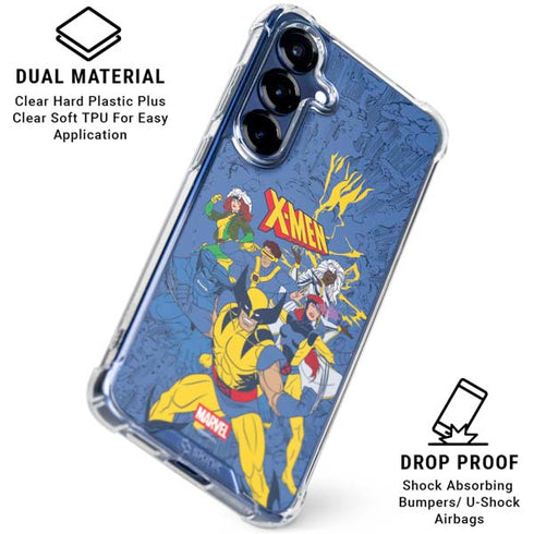 Marvel X-Men Team Galaxy S25 Plus Clear Case