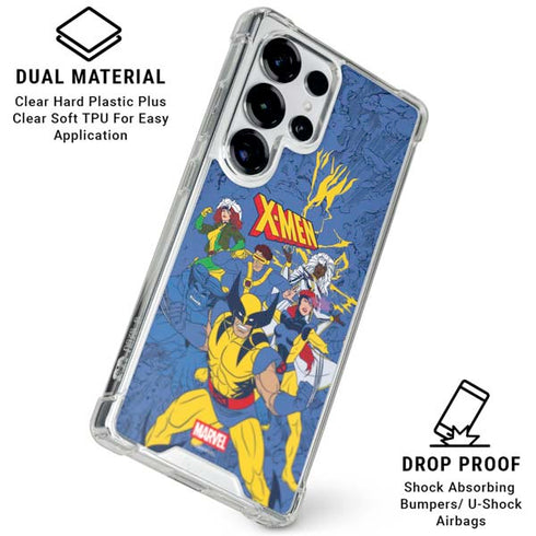 Marvel X-Men Team Galaxy S26 Ultra Clear Case