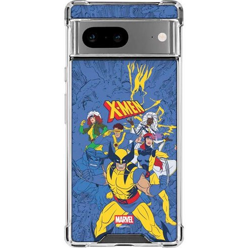 Marvel X-Men Team Google Pixel 8a Clear Case
