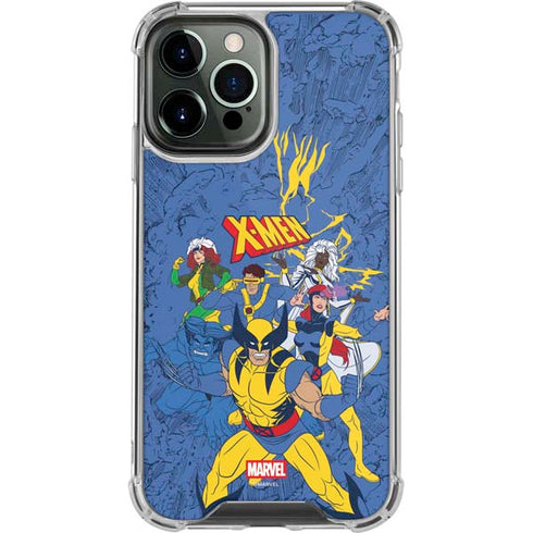Marvel X-Men Team iPhone 14 Pro Max Clear Case