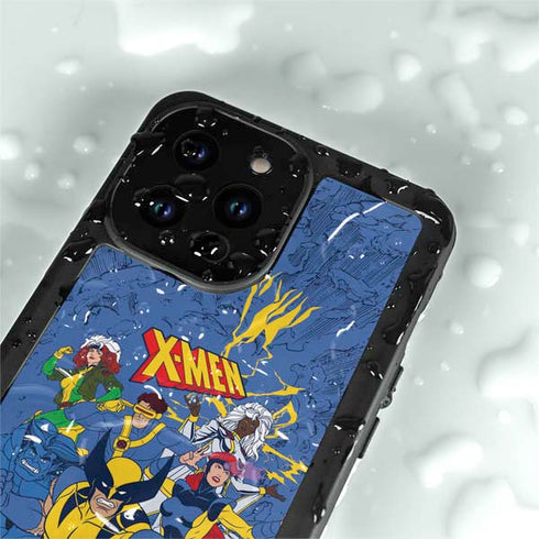 Marvel X-Men Team iPhone 14 Pro Max Waterproof Case