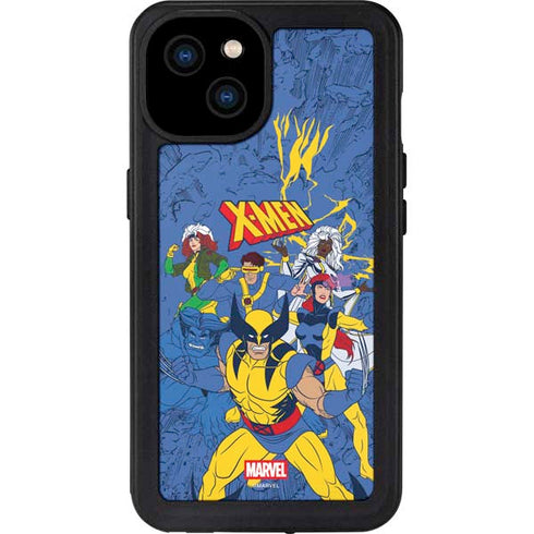 Marvel X-Men Team iPhone 15 Plus Waterproof Case
