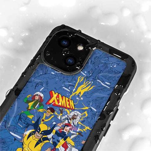 Marvel X-Men Team iPhone 15 Plus Waterproof Case