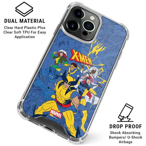 Marvel X-Men Team iPhone 15 Pro Max Clear Case
