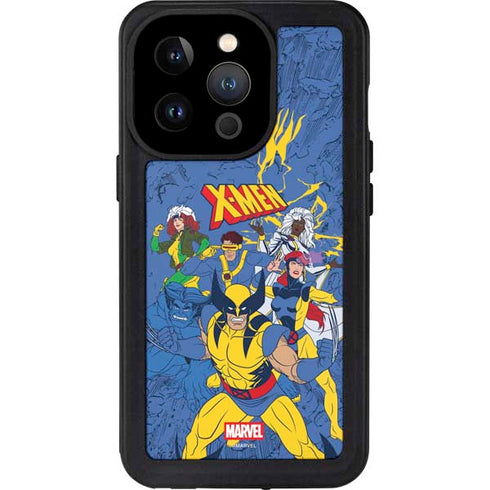 Marvel X-Men Team iPhone 15 Pro Waterproof Case