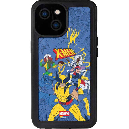 Marvel X-Men Team iPhone 15 Waterproof Case